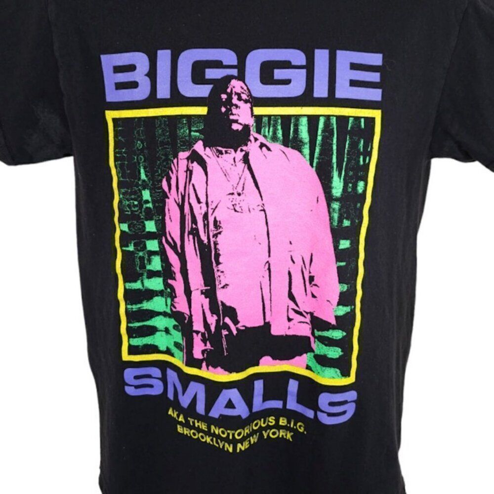 Biggie Smalls T Shirt Mens Size Medium Black Notorious BIG Rap Hip Hop